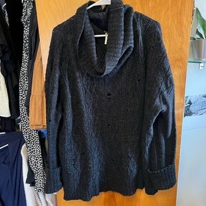 Free People oversized turtle neck sweater